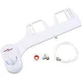 vidaXL Bidet-Aufsatz für Toilettensitz Einzeldüse Weiß