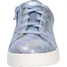 superfit Mädchen Stella Sneaker, Blau Silber 8000, 28 EU Weit