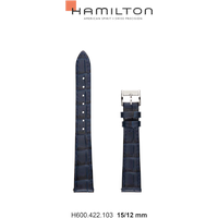 Hamilton Leder Jazzmaster Band-set Leder-blau-15/12-easyclick H690.422.103 - blau
