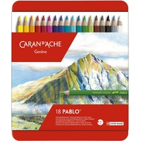 Caran d'Ache Caran d-Ache Pablo Farbstifte Metalletui mit 18 Farben,