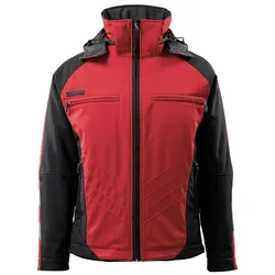 Softshelljacke "DARMSTADT" Unique - XS - rot/schwarz