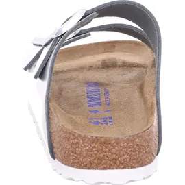 Birkenstock Arizona Weichbettung Naturleder schmal metallic silver 41