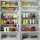 Intirilife 6-teiliges Kühlschrank Boxen Set Durchsichtige Vorratsschrank Organizer - 24.8 x 14.1 x 6.5 / 25.6 x 15 x 8.7 / 26.8 x 16.3 x 8.7 cm Küchenzubehör