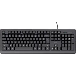 Trust Taro Tastatur, Kabelgebunden USB-Anschluss, Flüssigkeitsgeschützt