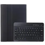 HLTOOP Tastatur Hülle für Samsung Galaxy Tab A9 8,7 Zoll 2023, Abnehmbare Tastatur Mit Stifthalter, Schutzhülle Für Tab A9 8,7 Zoll Tablet SM-X110/X115/X117,Schwarz