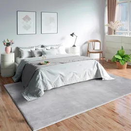 MERINOS Fellteppich Loft Grau ca. 60x110cm