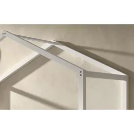 Vipack Hausbett 90 x 200 cm Buche massiv weiß lackiert