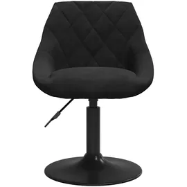 vidaXL Esszimmerstuhl Schwarz Samt