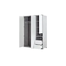 Composad Kleiderschrank Milow 153,5 x 216,4 x 63,7 cm Weiß
