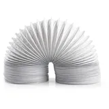 Nedis Abluftschlauch PVC - 100 mm - 1.50 m - Passend für: Air Ventilation / Tumble Dryers - Weiss