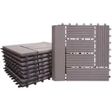 Mendler WPC Bodenfliese Rhone grau 30 x 30 cm 11 St.