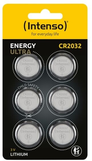 Preisvergleich Produktbild 6er-Pack Batterien »Energy Ultra« CR2032, Intenso