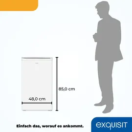 Exquisit KS117-3-040E Kühlschrank (81 l, 850 mm hoch, Weiß)