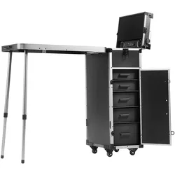 VEVOR Professionelle Make-Up Zug Fall Aluminium Kosmetik Fall Mit Werkbank