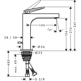 Axor Citterio chrom 39071000