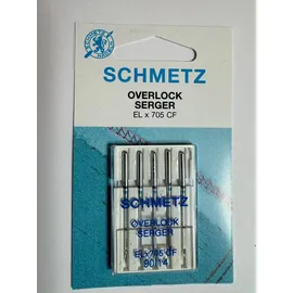 SCHMETZ 5 Overlock Nadeln Schmetz ELx705 CF Flachkolben