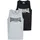 Lonsdale Averham ärmelloses T-shirt 2 Einheiten - Black / marl Grey - XL