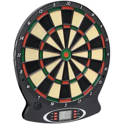 Elektrische Dartscheibe mit Darts Schwarz Polypropylen