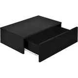[en.casa] Nachtschrank Oslo 46 x 30 x 15 cm Weiß/Schwarz