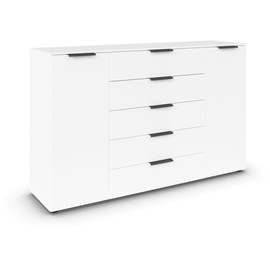 RAUCH Möbel Kommode Weiß, Graphitfarben - 160x100x42 cm,