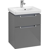 Villeroy & Boch Subway 2.0 WaschtischUnterschrank A90700FP, XXL 48,5 x 59 x 38 cm, Glossy Grey