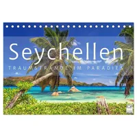 Calvendo Seychellen Traumstrände im Paradies (Tischkalender 2026 DIN A5