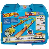 Mattel HMC03 - Hot Wheels - Track Builder - Blitz- Starter Set, Aufbewahrungsbox mit Track Bauteilen und einem Fahrzeug