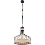 GLOBO Hängeleuchte 1-flg. 35 cm Metall schwarz