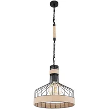 GLOBO Hängeleuchte 1-flg. 35 cm Metall schwarz