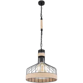 GLOBO Hängeleuchte 1-flg. 35 cm Metall schwarz