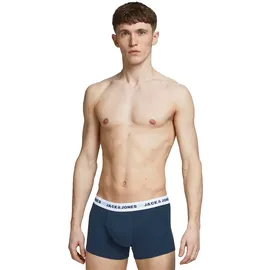 JACK & JONES JACSOLID Trunks blau/grau/schwarz/weiß XXL 12er Pack