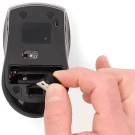 Nedis Mouse - Drahtlos - 800/1200 / 1600 DPI - Einstellbar DPI - Anzahl Knöpfe: 4 - Beidhändig