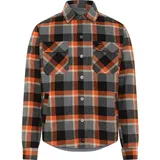 Rokker Memphis Rider Motorrad Hemd, orange/grau, 2XL