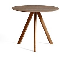 Tisch CPH20 water-based lacquered walnut veneer Ø 120 cm