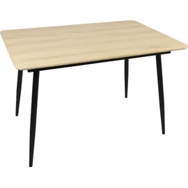 home collective Esstisch ausziehbar 120-160 x 75 x 80 cm Eiche hell