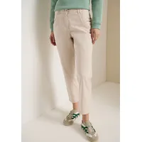 Cecil Mid Waist Slim Leg Hose im Casual fit grain beige 27, Länge 26, beige), Web, 96% Baumwolle, 4% Elasthan. unifarben, comfort 7/8-Länge, Hosen Culotte, Middle