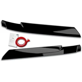 RDX Racedesign Scheinwerferblenden kompatibel mit Volkswagen Crafter & MAN TGE 2017- (ABS Glänzend Schwarz)