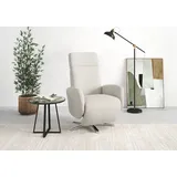 sit&more TV-Sessel Grenoble elektrisch 71 x 110 x 82 cm Beige mit Kopfteilverstellung