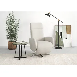 sit&more TV-Sessel Grenoble elektrisch 71 x 110 x 82 cm Beige mit Kopfteilverstellung