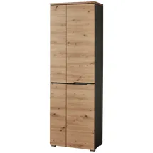 VOLEO DETROIT Garderobenschrank 65x198x38 grau