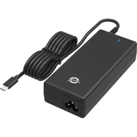 Conceptronic Ladegerät 1Port GaN USB PD Desktop-Ladegerät, Integriertes USB-C-Kabel, UK-Stecker