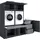 laundreezy Mehrzweckschrank-Set 236 x 200 x 68 cm Grau