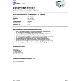 ITALTRONIC Hutschienengehäuse für Raspberry Pi, 106mm