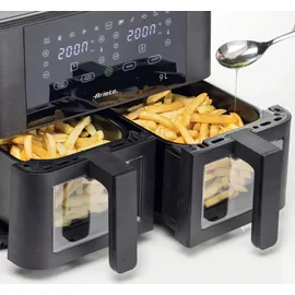 Ariete Airy Fryer Dual 9 L schwarz