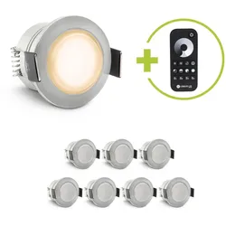 Einbaustrahler Mini Genova 3W 2700K IP65 - Farbe: acryl - Anzahl: 8x