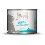 MjAMjAM Leckere Mahlzeit 200g Dose Katzennassfutter 6 x 200 Gramm zarte Ziege an leckeren Möhrchen