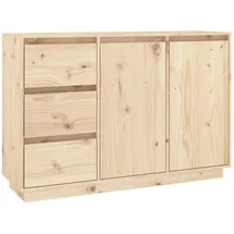 vidaXL Sideboard 111x34x75 cm Massivholz Kiefer