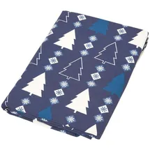 Homescapes Tischdecke Weihnachtstischdecke 178 cm Blau
