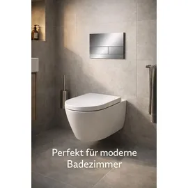 TECE TECEsquare II Met. WC-Betätigungsplatte Chrom glänzend