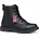 Ankle-Boots Schwarz/Fuchsia 28